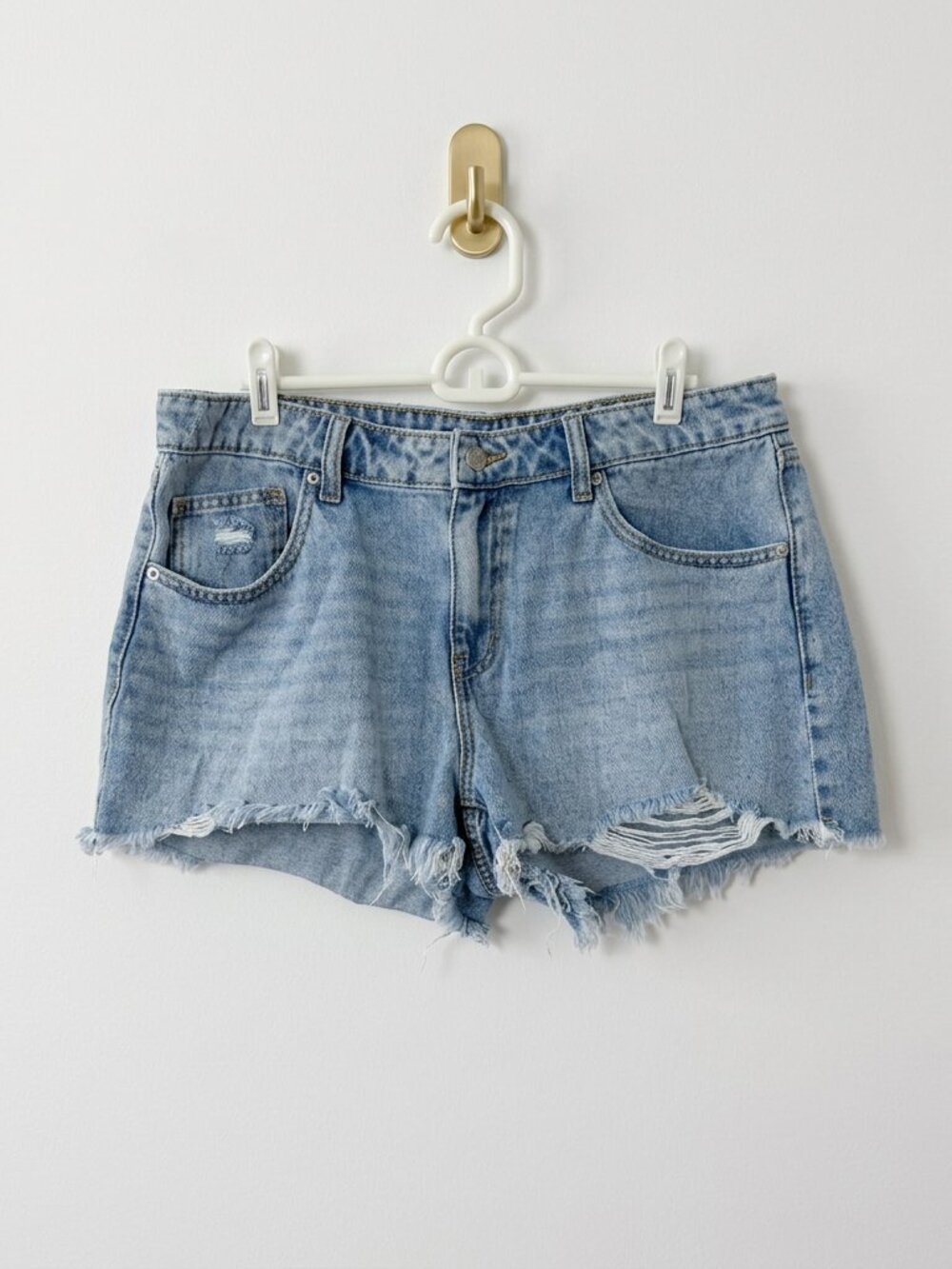Wild Fable High-Rise Distressed Cut-Off Denim Shorts - Size 12